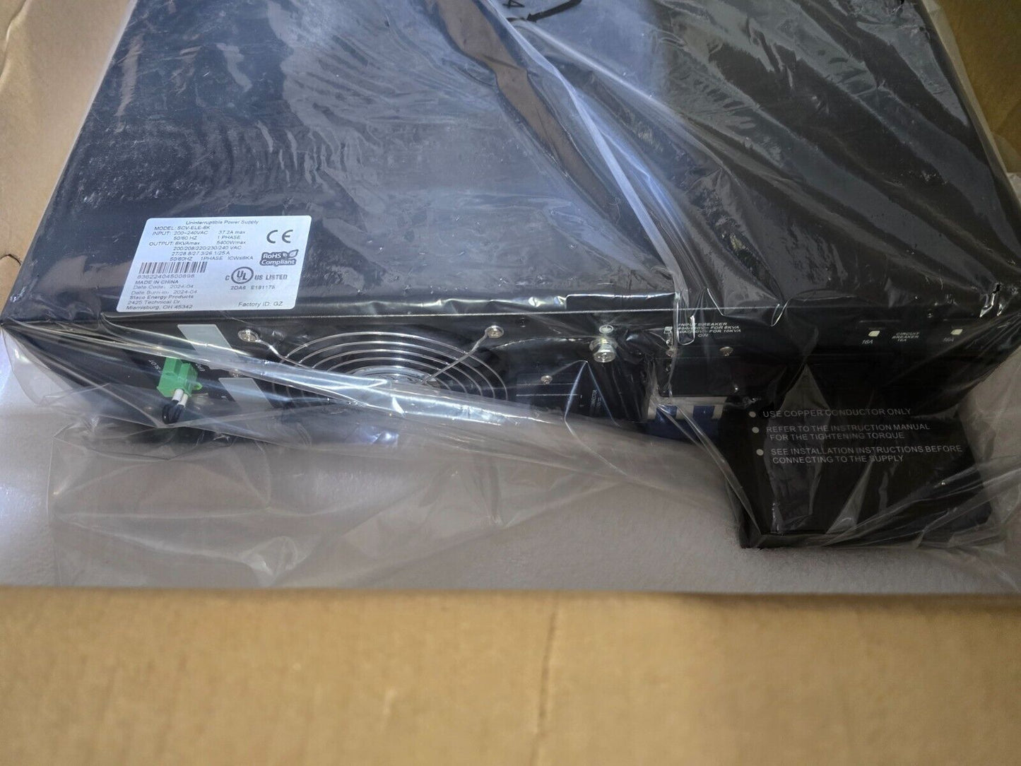 Staco Energy SCV-ELE-6K- 6kVA Rack Mount UPS Module