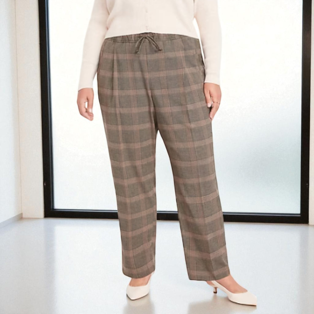 Old Navy High-Waisted Billie Straight Plaid Ankle Pants NWT #798037 XS to XXL
