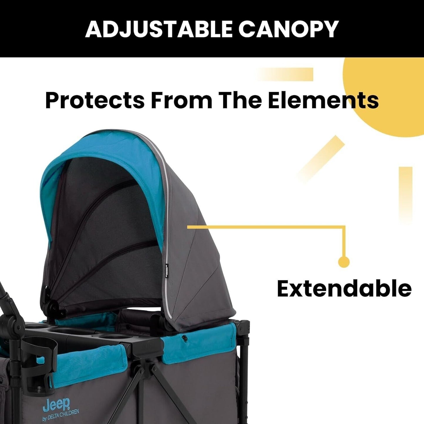 Jeep Sport All-Terrain Stroller Wagon by Delta Children USED
