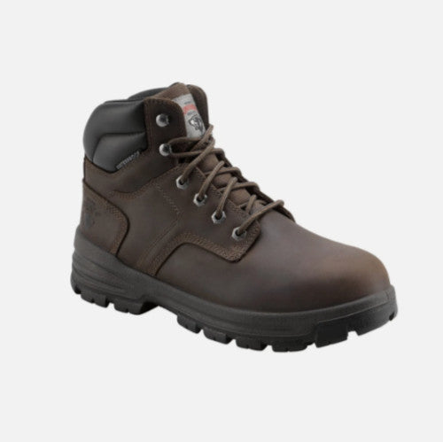 Herman Survivors Men's Boulder Waterproof Steel Toe Work Boots, Brown Leather, W