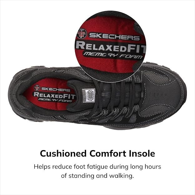 NEW Skechers Men's Cankton Steel Toe Electrical Hazard Construction Shoes - 11
