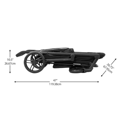 evenflo Omni Crew 3-in-1 Stroller Wagon, Licorice Black,  Fits upto Two Children