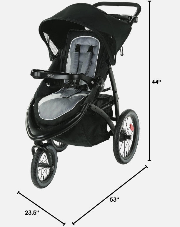Graco FastAction Jogger LX Stroller - Drive, Convenient One-Hand Fold, Infant...