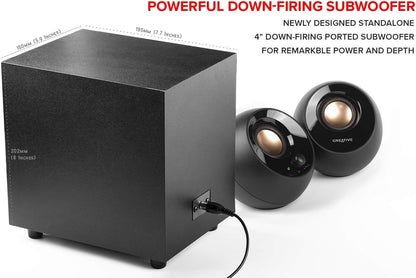 Creative Labs Pebble Plus 2.1 Channel USB  Computer Speakers with Subwoofer
