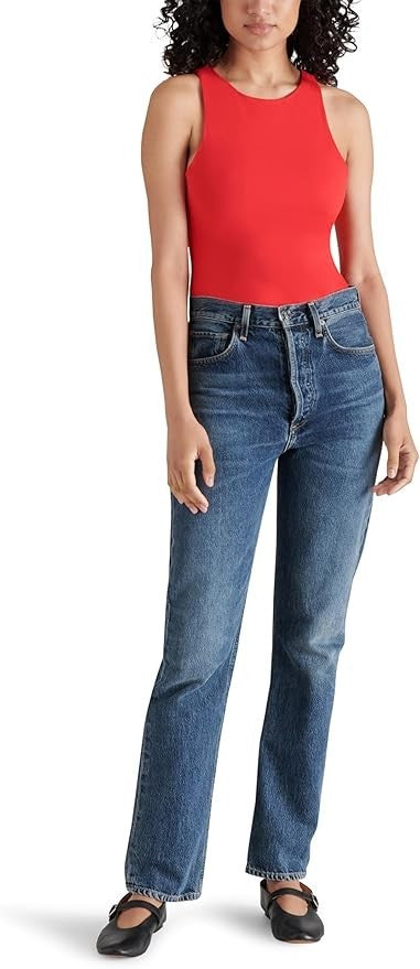 Steve Madden Nico Bodysuit Women's - Sleeveless - Red - NEW - NWT - BN105847