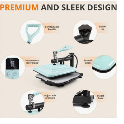 Digital Heat Press machine 15 x 15 T-Shirt Sublimation Print Transfer Heat Press