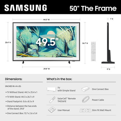 Samsung 50 inch The Frame LS03FA QLED 4K Art Mode Vision AI Smart TV (2025)