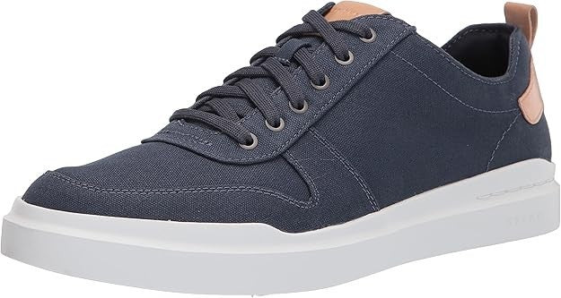 New Cole Haan Mens Grandpro Rally Canvas Court Sneakers - Black or Indigo