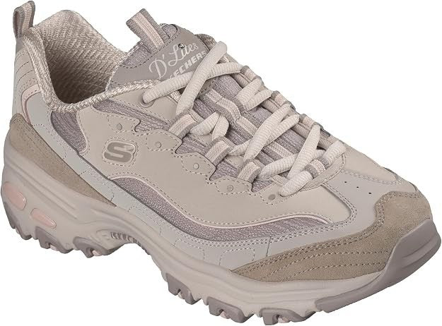 SKECHERS D'Lites Modern Classic Taupe women’s  Air-Cooled Memory Foam 150872