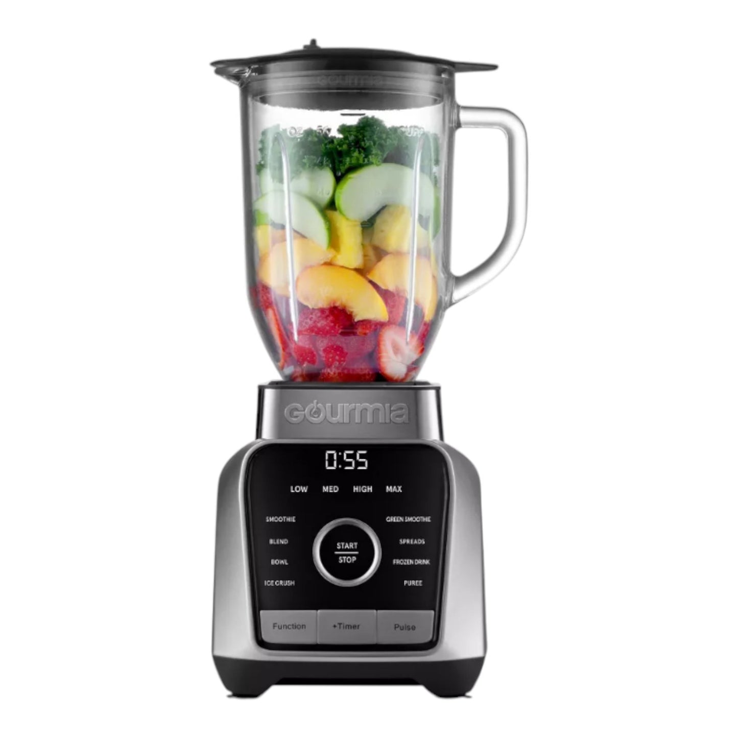 Gourmia Digital Blender with 8 Total Blend Programs, 4 Speeds
