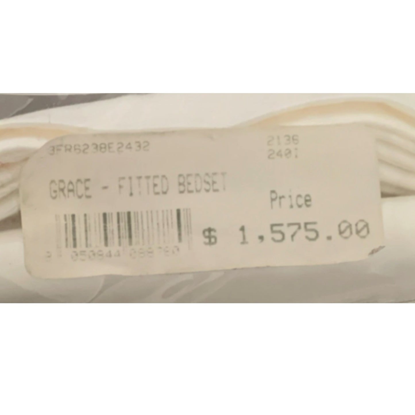 Frette Grace King Sheet Set 100% Cotton Milk Solid Color Bedroom