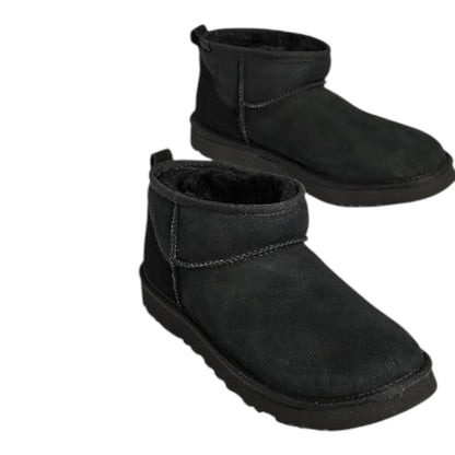 UGG CLASSIC ULTRA MINI BLACK FUR SUEDE COMFORT MEN'S BOOTS SIZE US 11/UK 10 NEW
