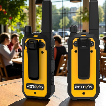 Retevis RB48 Plus GMRS Waterproof Heavy Walkie Talkie Long Range 2 Way Radio x 2