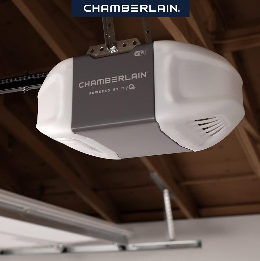 Chamberlain C2405 MYQ Smart Garage Door Opener, Chain Drive, 1/2-HP Motor, Du...