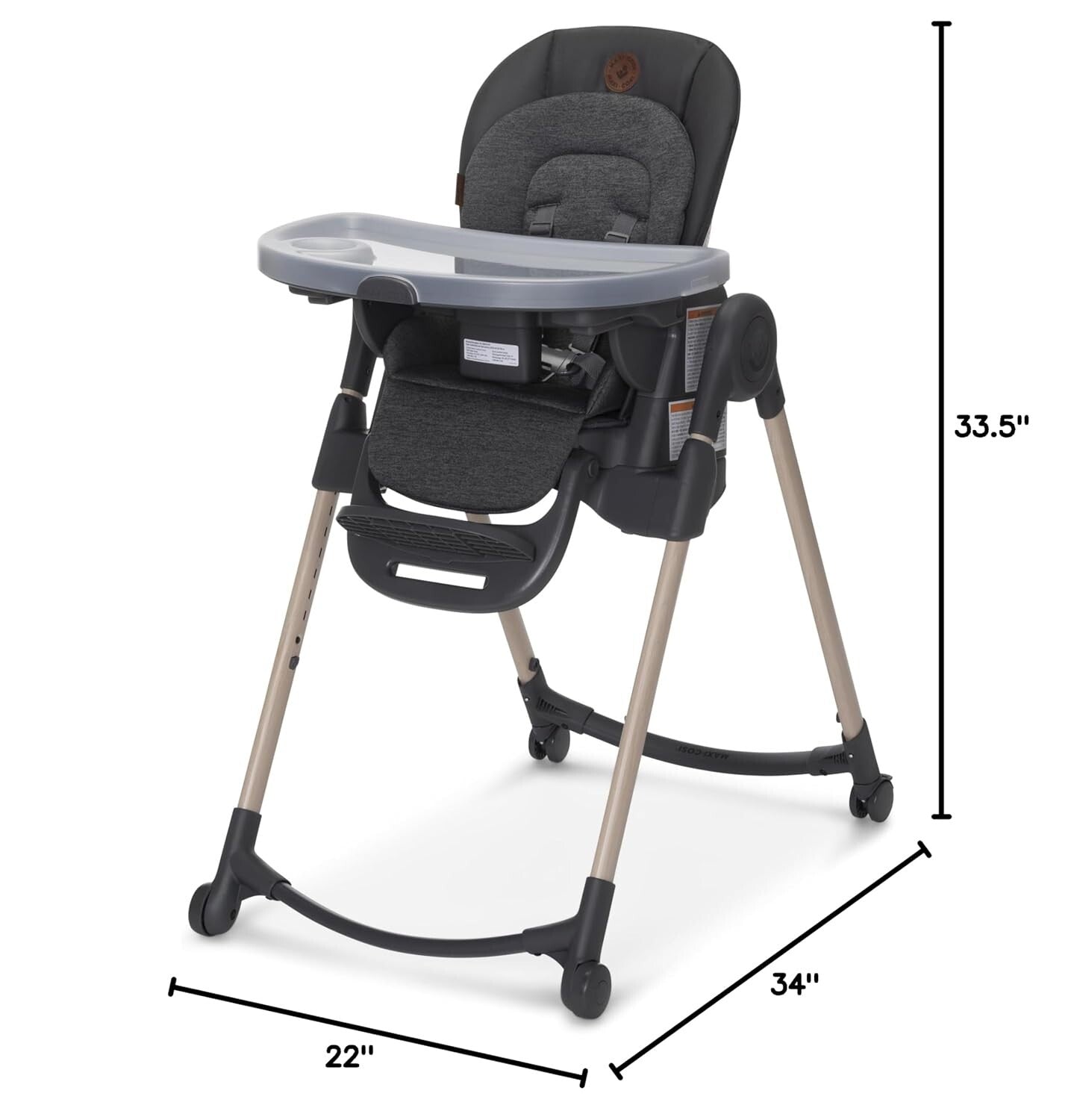 Maxi-Cosi Minla 6-In-1 High Chair - Classic Graphite - Brand New!