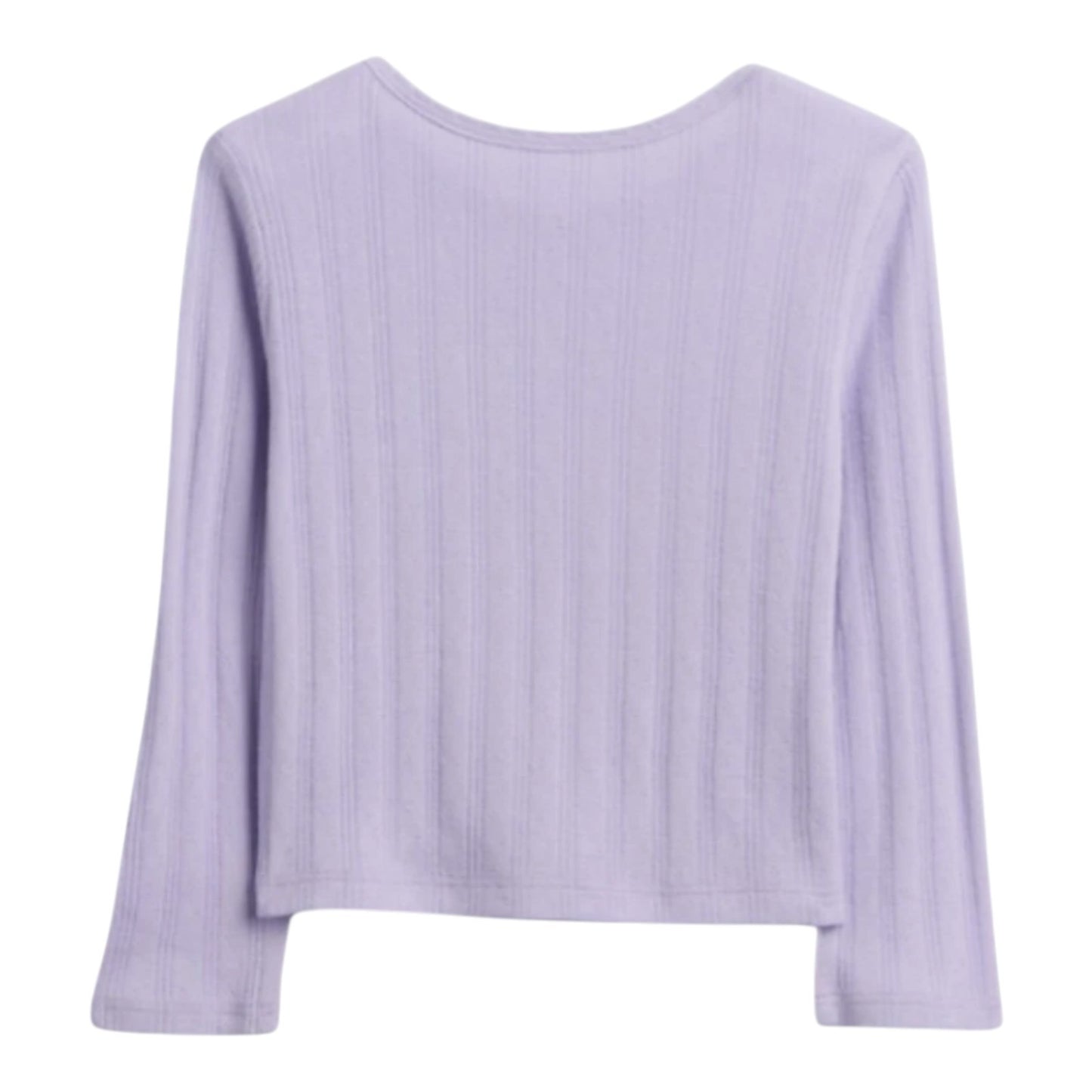 Baby Gap & Toddler Pointelle Long Sleeve T-Shirt | Color = Orchid & Pink