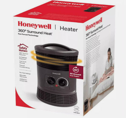 Honeywell HHF360B 1500W 360˚ Surround Indoor Heater Black