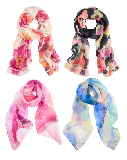 I.N.C. International Concepts Floral Square Scarf 48x48  and Floral Wrap 76x27