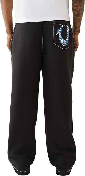True Religion Men's HS Paint Baggy Big T Sweatpants