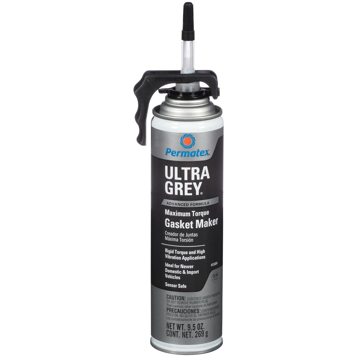 Permatex 85084-6PK Ultra Grey Rigid RTV Silicone Gasket Maker, High-Torque (6-Pack)