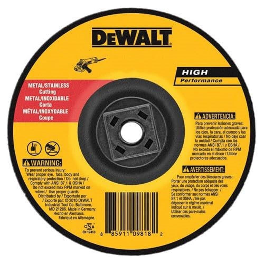 DEWALT DW8425H Metal Cutting Wheel, 5/8-11 Arbor