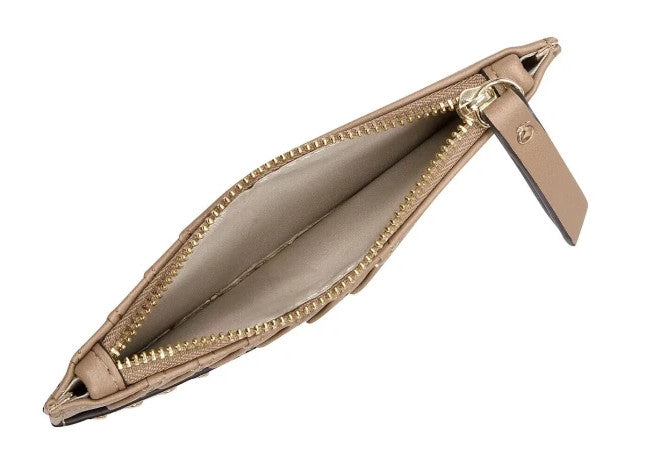 INC Hazell Card Case with Coin Section | Camel Gold | Coin Pocket | 9 Card Slot