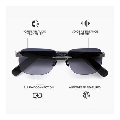 LUCYD LCD009-40 LIGHT GRAY SUNGLASSES (134018-1A) IR  LOC. OFC-106 SMART GLASSES