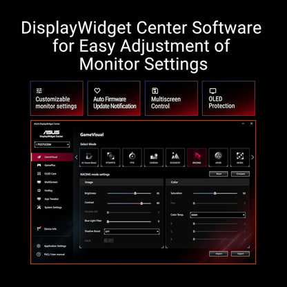 ASUS ROG Swift 27” 4K QD-OLED Gaming Monitor (PG27UCDM)  G-SYNC Compatible