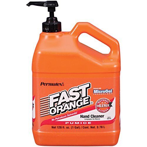 Permatex 23218-4PK Fast Orange Smooth Lotion Hand Cleaner with Pump, 1 Gallon (