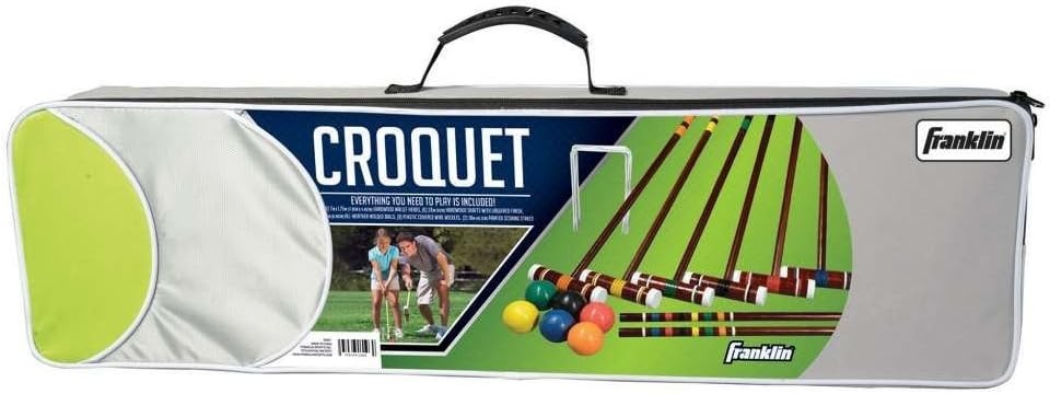 Franklin Sports Intermediate Croquet Set with Carrying Case