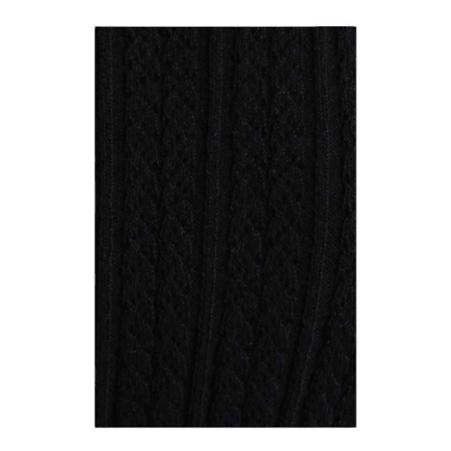 Mock Neck Short Sleeve Cotton Blend Sweater Anne Klein - Black - M