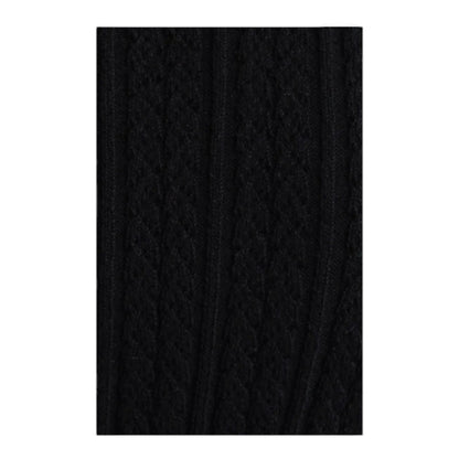 Mock Neck Short Sleeve Cotton Blend Sweater Anne Klein - Black - M