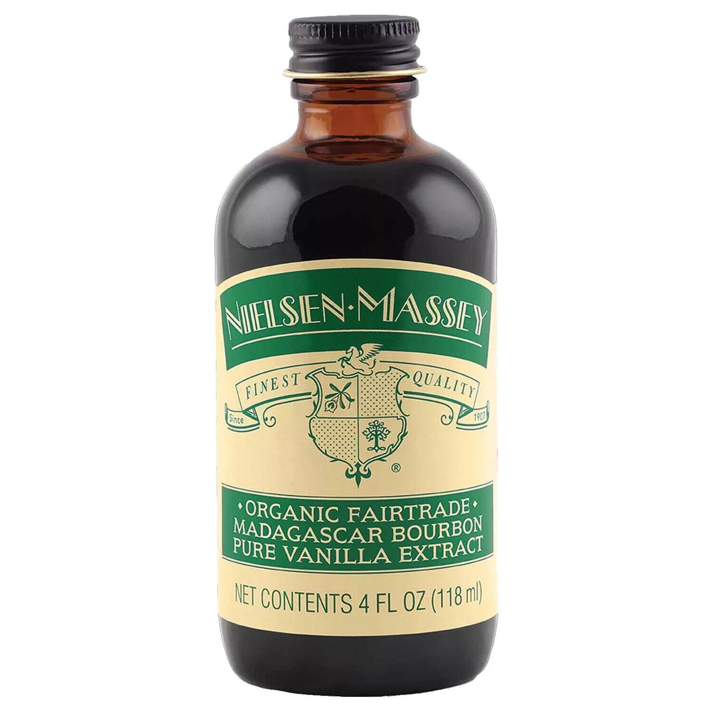 Nielsen-Massey Organic Fairtrade Madagascar Bourbon Pure Vanilla Extract, 4 Oz.