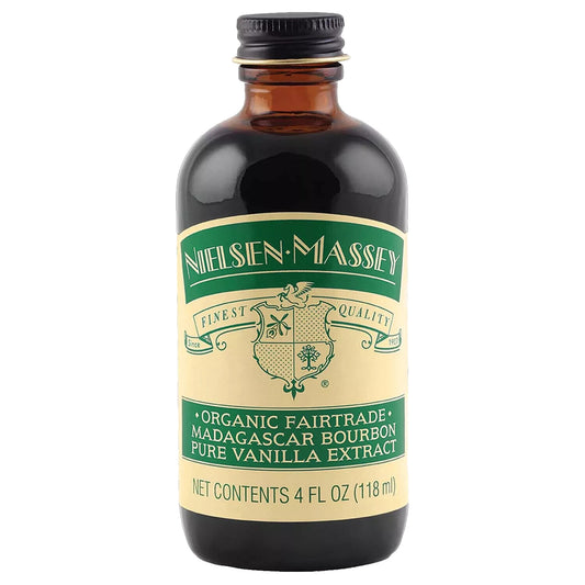Nielsen-Massey Organic Fairtrade Madagascar Bourbon Pure Vanilla Extract, 4 Oz.