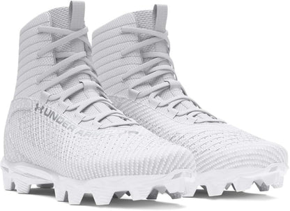 Under Armour Boys' Highlight 2 RM Jr. Football Cleats White/Metallic Silver/Meta