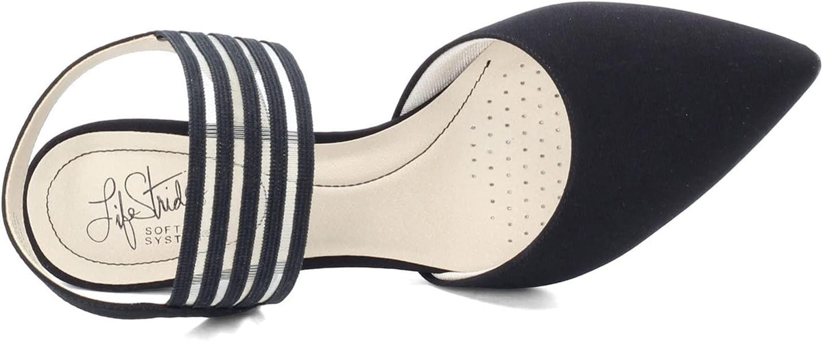 LifeStride Women's Sanya Pump, Black, 5 M US