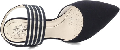 LifeStride Women's Sanya Pump, Black, 5 M US