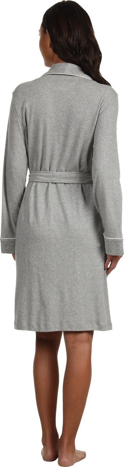 Lauren Ralph Lauren Plus Size Essentials Quilted Collar and Cuff Robe