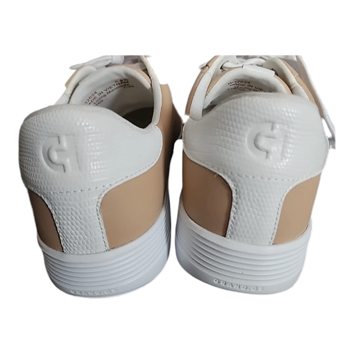Cole Haan Women's Grand Crosscourt Joy Platform Sneakers Soft Buff/White, W32624