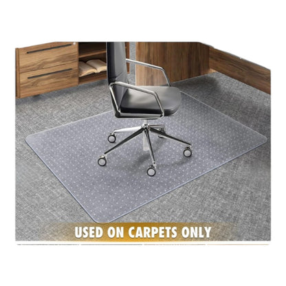 BesWin Office Chair Mat for Carpet 48'' x 36'' Clear Floor Mat For Pets