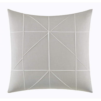 Vera Wang Layered Geometric Grey Euro Sham