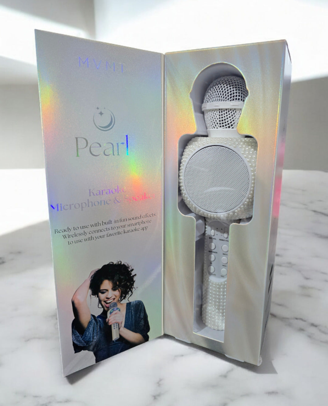 Pearl Karaoke Microphone & Speaker