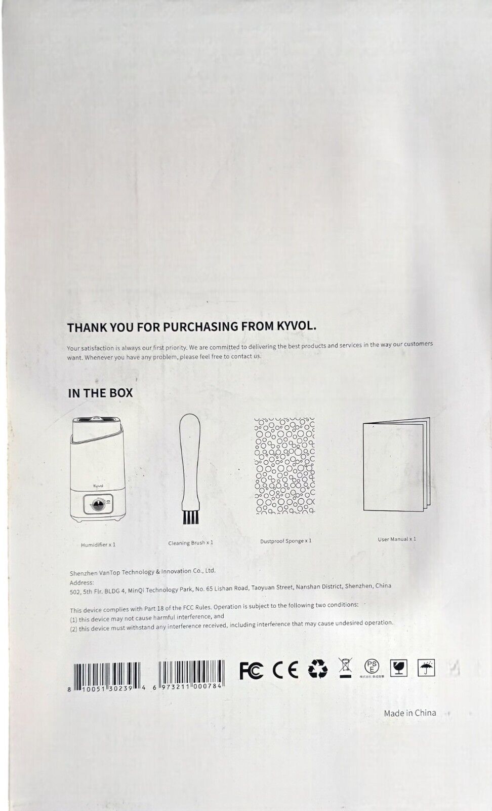 Kyvol HD3 Humidifier (White), 4.5L Cool Mist Humidifiers, 26dB Quiet Ultrasonic
