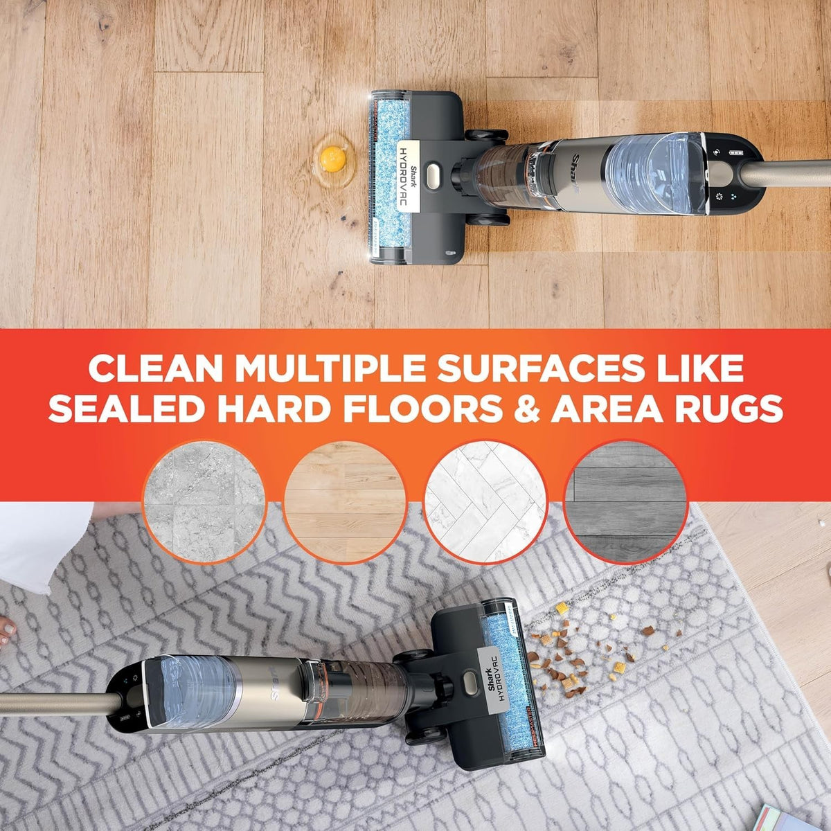 Shark HydroVac MessMaster 3-In-1 Vacuum, Mop Self-Clean System, Cordless WD260