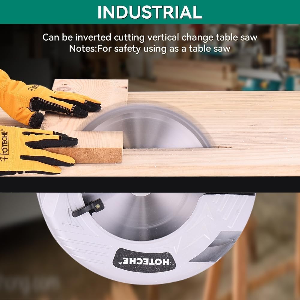 Hoteche Circular Saw 4-HP Compact Portable Table Saw with Saw Blade 10 & 12 inch
