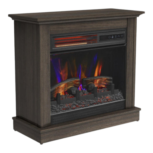 ChimneyFree Higgins 25" Waverly Oak Wall Mantel Electric Fireplace 18RM309-PO132