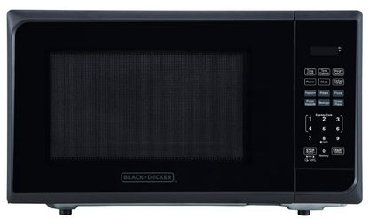 BLACK+DECKER 1.1 cu ft 1000W Microwave Oven - Stainless Steal Black
