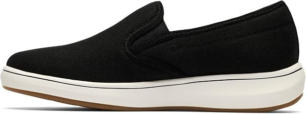 Clarks Women's Breezesky Zoe Canvas Loafers - Black - Size 6.5