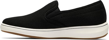 Clarks Women's Breezesky Zoe Canvas Loafers - Black - Size 6.5