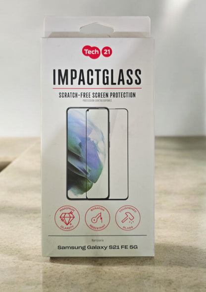Tech21 ImpactGlass Scratch-Free Screen Protection for Samsung Galaxy S21 FE 5G